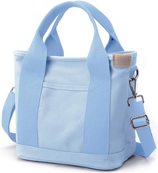 Small Tote Bag with Zipper Tote Bag for Women Canvas Crossbody Bag Shoulder Bag Satchel Hobo Bag Messenger Bag 2023