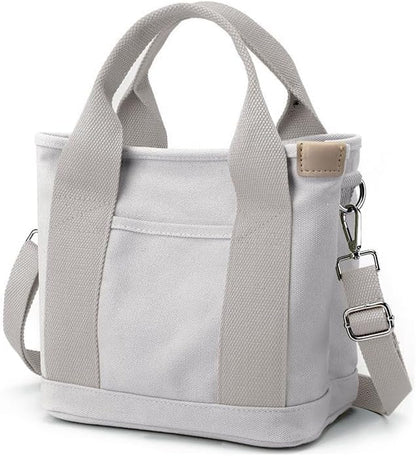 Small Tote Bag with Zipper Tote Bag for Women Canvas Crossbody Bag Shoulder Bag Satchel Hobo Bag Messenger Bag 2023