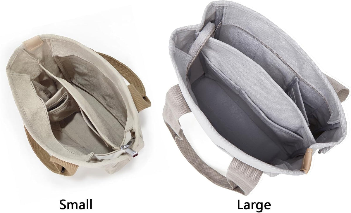 Small Tote Bag with Zipper Tote Bag for Women Canvas Crossbody Bag Shoulder Bag Satchel Hobo Bag Messenger Bag 2023