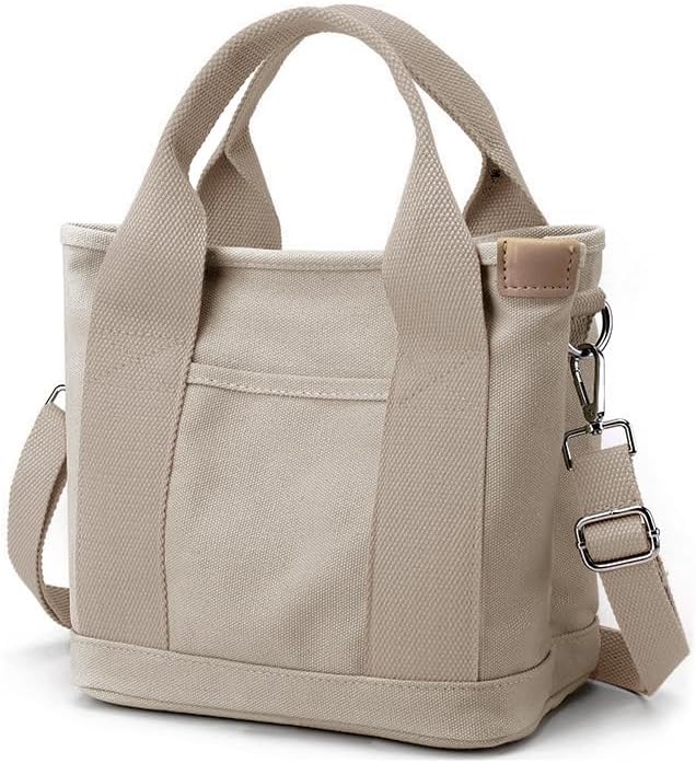 Small Tote Bag with Zipper Tote Bag for Women Canvas Crossbody Bag Shoulder Bag Satchel Hobo Bag Messenger Bag 2023