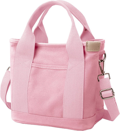 Small Tote Bag with Zipper Tote Bag for Women Canvas Crossbody Bag Shoulder Bag Satchel Hobo Bag Messenger Bag 2023