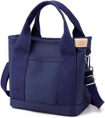 Small Tote Bag with Zipper Tote Bag for Women Canvas Crossbody Bag Shoulder Bag Satchel Hobo Bag Messenger Bag 2023