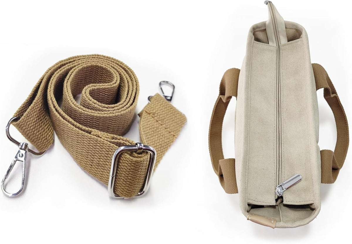 Small Tote Bag with Zipper Tote Bag for Women Canvas Crossbody Bag Shoulder Bag Satchel Hobo Bag Messenger Bag 2023