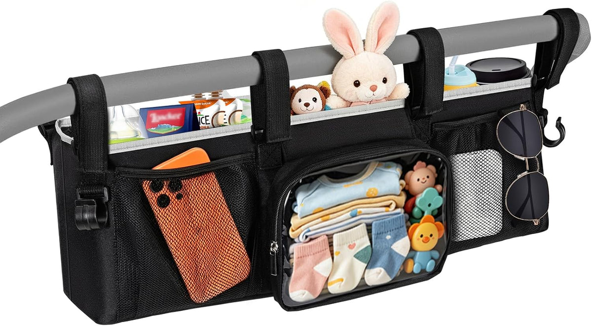 Double Stroller Organizer for Bob Duallie Jogger City Mini GT2 and Jeep