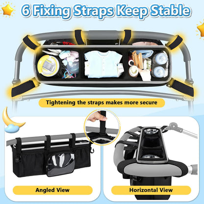 Double Stroller Organizer for Bob Duallie Jogger City Mini GT2 and Jeep