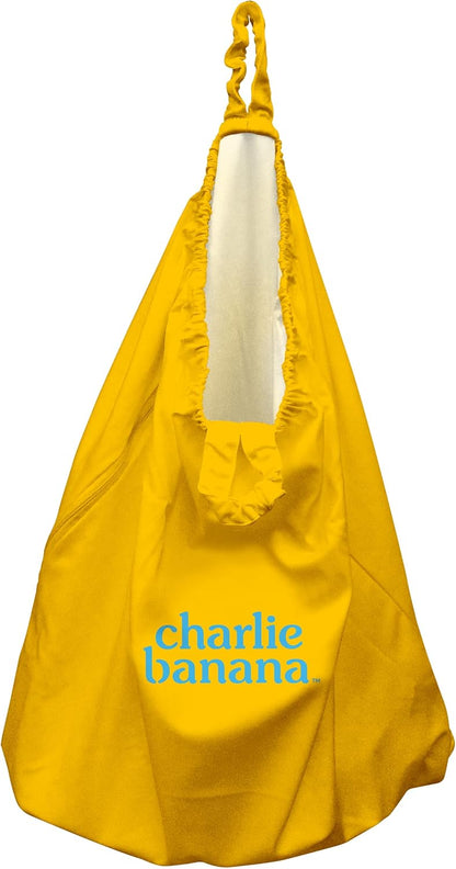 Reusable and Washable Cloth Diaper Wet Bag, Waterproof Hanging Diaper Pail and Laundry Bag, Yellow