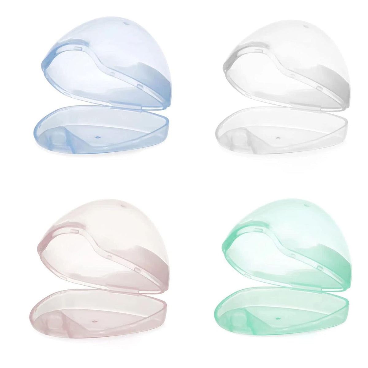 4 Pack Pacifier Holder Case, Baby Binky Storage Travel Container