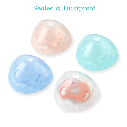4 Pack Pacifier Holder Case, Baby Binky Storage Travel Container