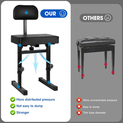 Piano Bench Adjustable Height