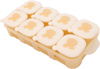 Infant Food Freezer Tray Silicone Divided Storage for Homemade Purees Ice Cube Mold