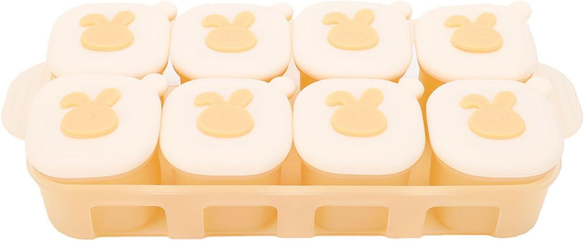 Infant Food Freezer Tray Silicone Divided Storage for Homemade Purees Ice Cube Mold