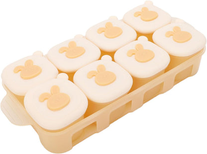 Infant Food Freezer Tray Silicone Divided Storage for Homemade Purees Ice Cube Mold