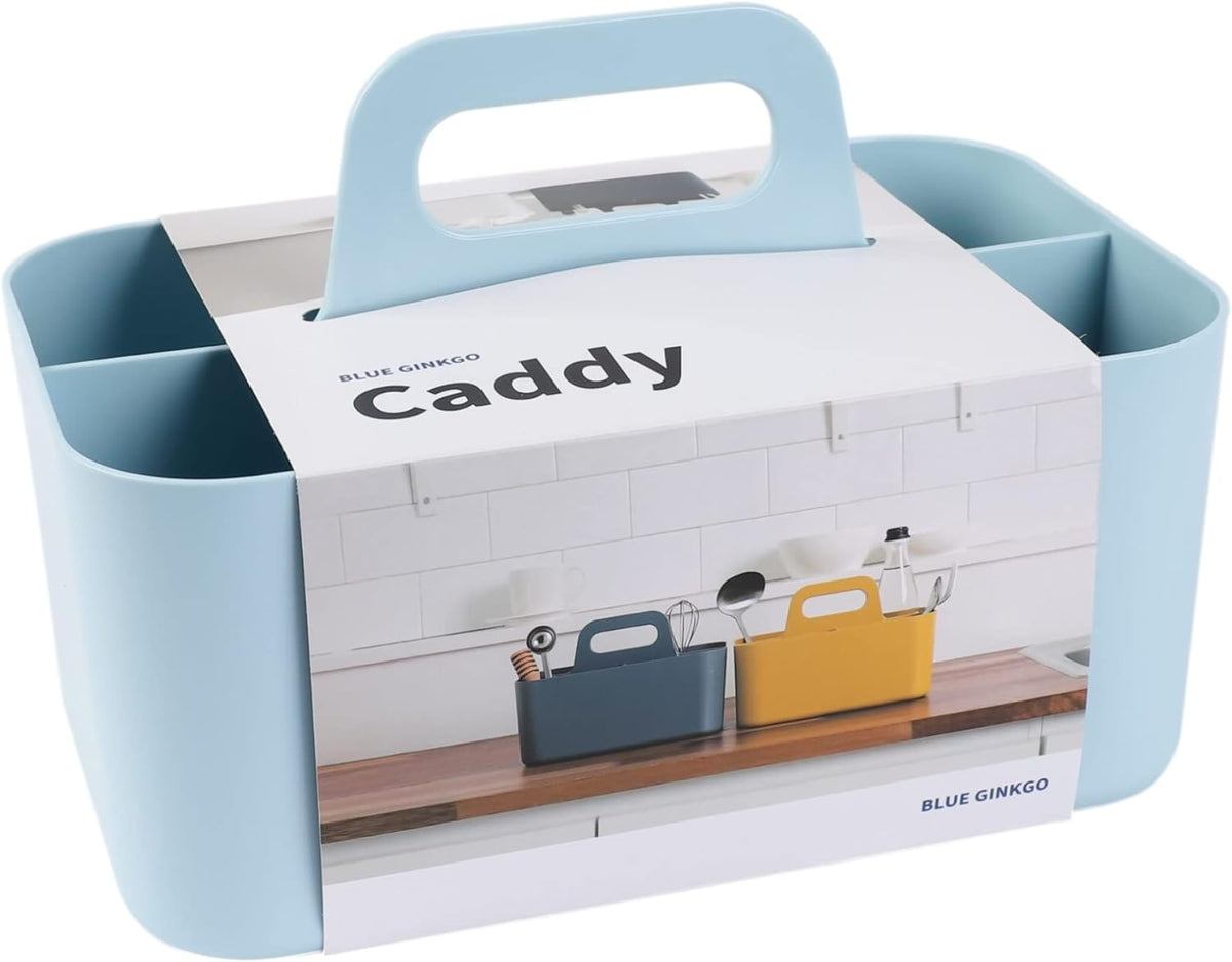 Stackable Organizer Caddy, Rectangle, Green, Made in Korea