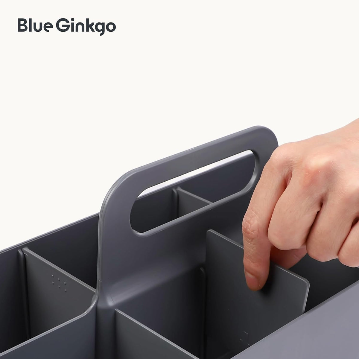 Stackable Organizer Caddy, Rectangle, Green, Made in Korea
