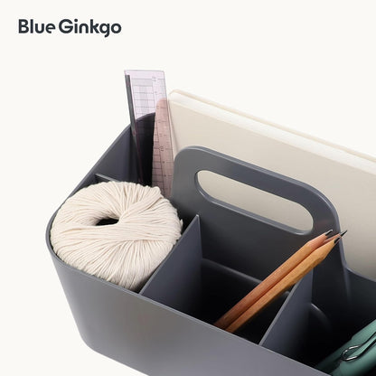 Stackable Organizer Caddy, Rectangle, Green, Made in Korea