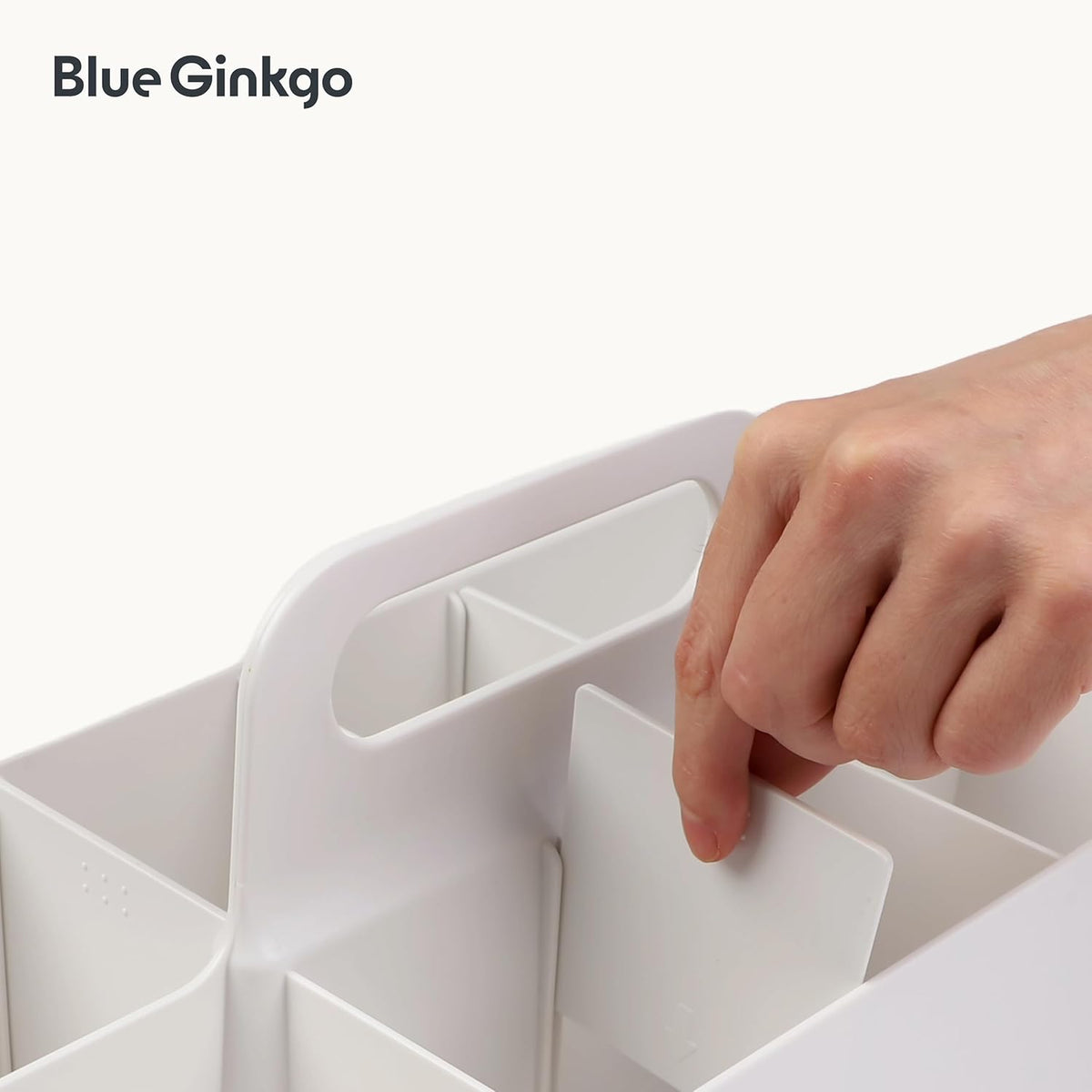 Stackable Organizer Caddy, Rectangle, Green, Made in Korea