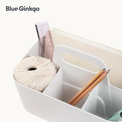 Stackable Organizer Caddy, Rectangle, Green, Made in Korea