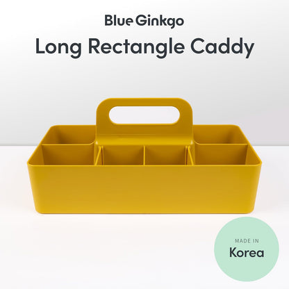 Stackable Organizer Caddy, Rectangle, Green, Made in Korea