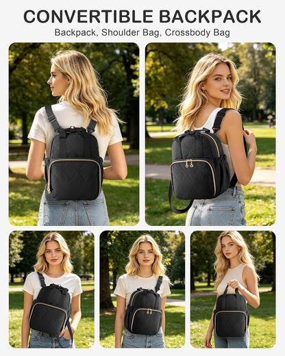 Small Diaper Bag Backpack, Mini Diaper Purse Crossbody Bag for Women