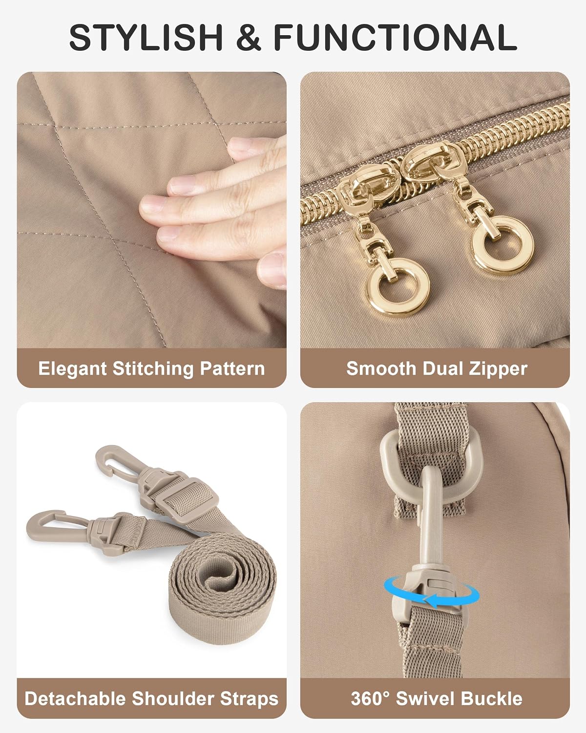 Small Diaper Bag Backpack, Mini Diaper Purse Crossbody Bag for Women
