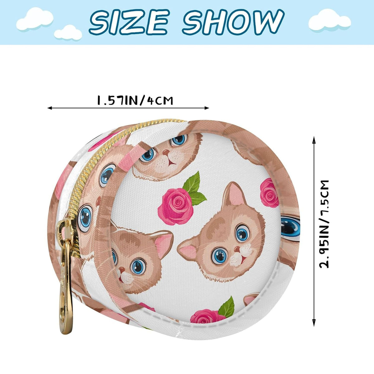 Cute Animal Faces and Roses Baby Pacifier Holder Case, Dustproof Portable Storage Box for Diaper Bag Purse, Pacifier Storage Container for Boys & Girls
