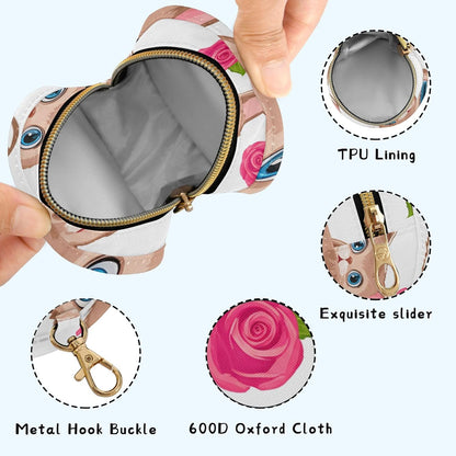 Cute Animal Faces and Roses Baby Pacifier Holder Case, Dustproof Portable Storage Box for Diaper Bag Purse, Pacifier Storage Container for Boys & Girls