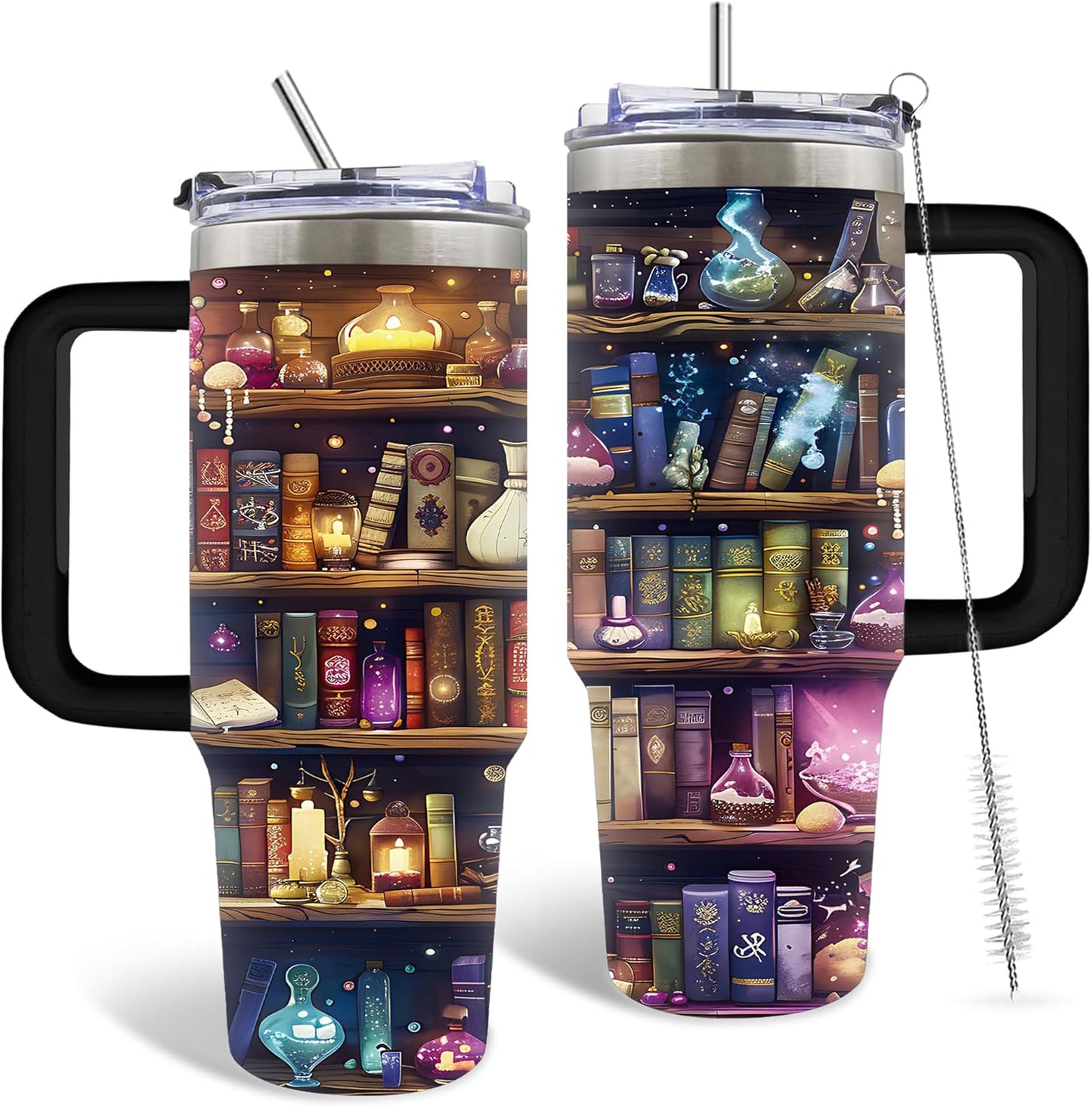 30oz Read Tumbler with Handle & Straw, Bookish Gifts for Women, Booklover | Read Stainless Steel Water Bottle for Readers Librarian, Christmas Birthday Gifts, Reading Accessories Travel Mug 1 Pcs