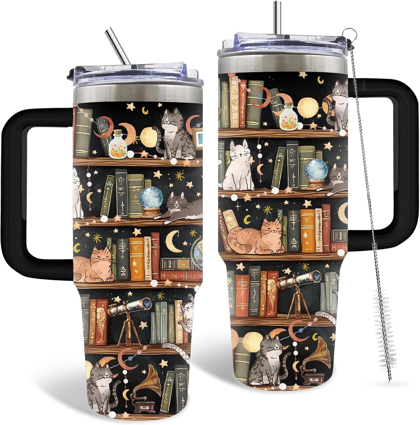 30oz Read Tumbler with Handle & Straw, Bookish Gifts for Women, Booklover | Read Stainless Steel Water Bottle for Readers Librarian, Christmas Birthday Gifts, Reading Accessories Travel Mug 1 Pcs