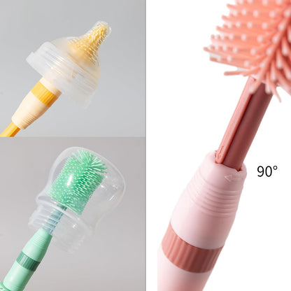 Small Silicone Baby Bottle Brush for Newborn Anti-Colic Baby Bottles