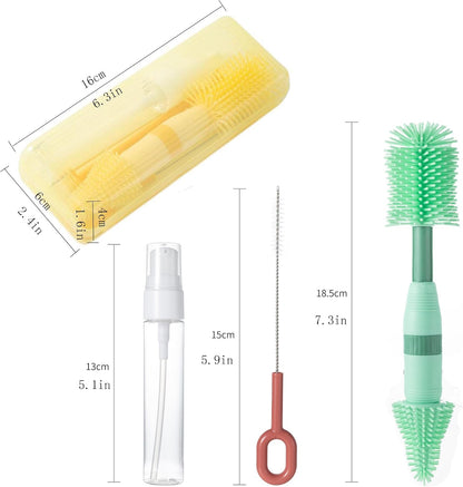 Small Silicone Baby Bottle Brush for Newborn Anti-Colic Baby Bottles
