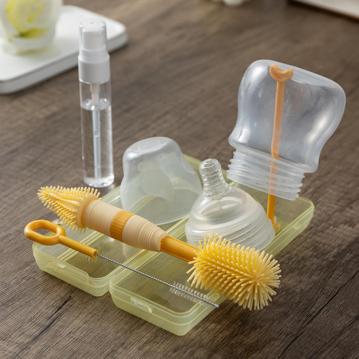 Small Silicone Baby Bottle Brush for Newborn Anti-Colic Baby Bottles