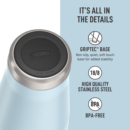 Icon Series 24oz Stainless Steel Tumbler with Slide Lock Lid, Leakproof, Fits Cupholder, Dishwasher Safe, Griptec™ Non‑Slip Base, Keeps Drinks Hot 6 Hrs/Cold 22 Hrs, Mystic Navy