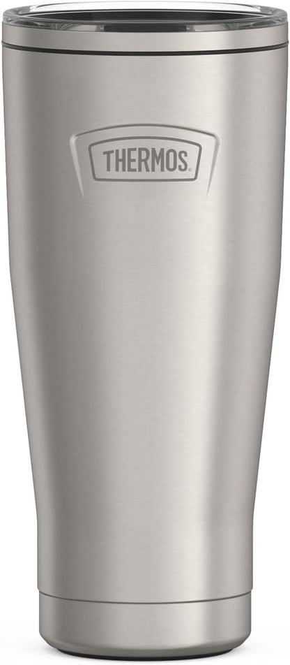 Icon Series 24oz Stainless Steel Tumbler with Slide Lock Lid, Leakproof, Fits Cupholder, Dishwasher Safe, Griptec™ Non‑Slip Base, Keeps Drinks Hot 6 Hrs/Cold 22 Hrs, Mystic Navy