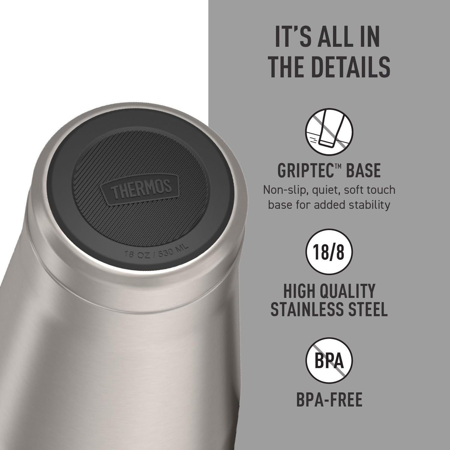 Icon Series 24oz Stainless Steel Tumbler with Slide Lock Lid, Leakproof, Fits Cupholder, Dishwasher Safe, Griptec™ Non‑Slip Base, Keeps Drinks Hot 6 Hrs/Cold 22 Hrs, Mystic Navy