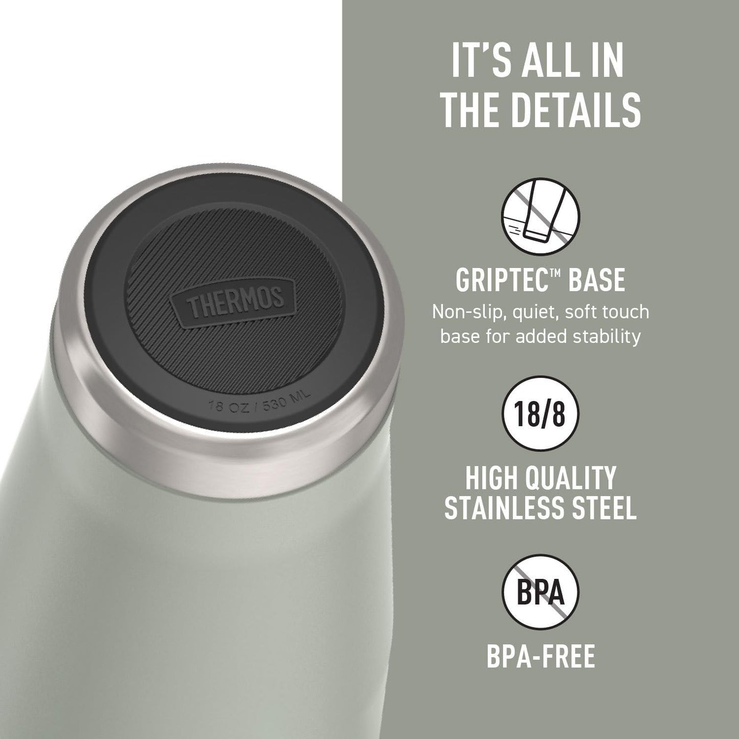 Icon Series 24oz Stainless Steel Tumbler with Slide Lock Lid, Leakproof, Fits Cupholder, Dishwasher Safe, Griptec™ Non‑Slip Base, Keeps Drinks Hot 6 Hrs/Cold 22 Hrs, Mystic Navy