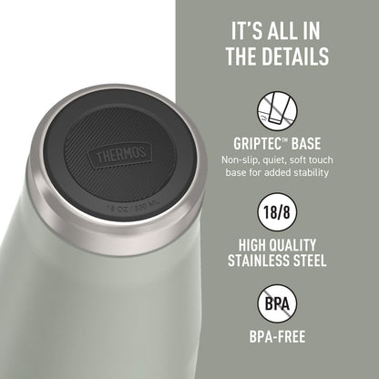 Icon Series 24oz Stainless Steel Tumbler with Slide Lock Lid, Leakproof, Fits Cupholder, Dishwasher Safe, Griptec™ Non‑Slip Base, Keeps Drinks Hot 6 Hrs/Cold 22 Hrs, Mystic Navy
