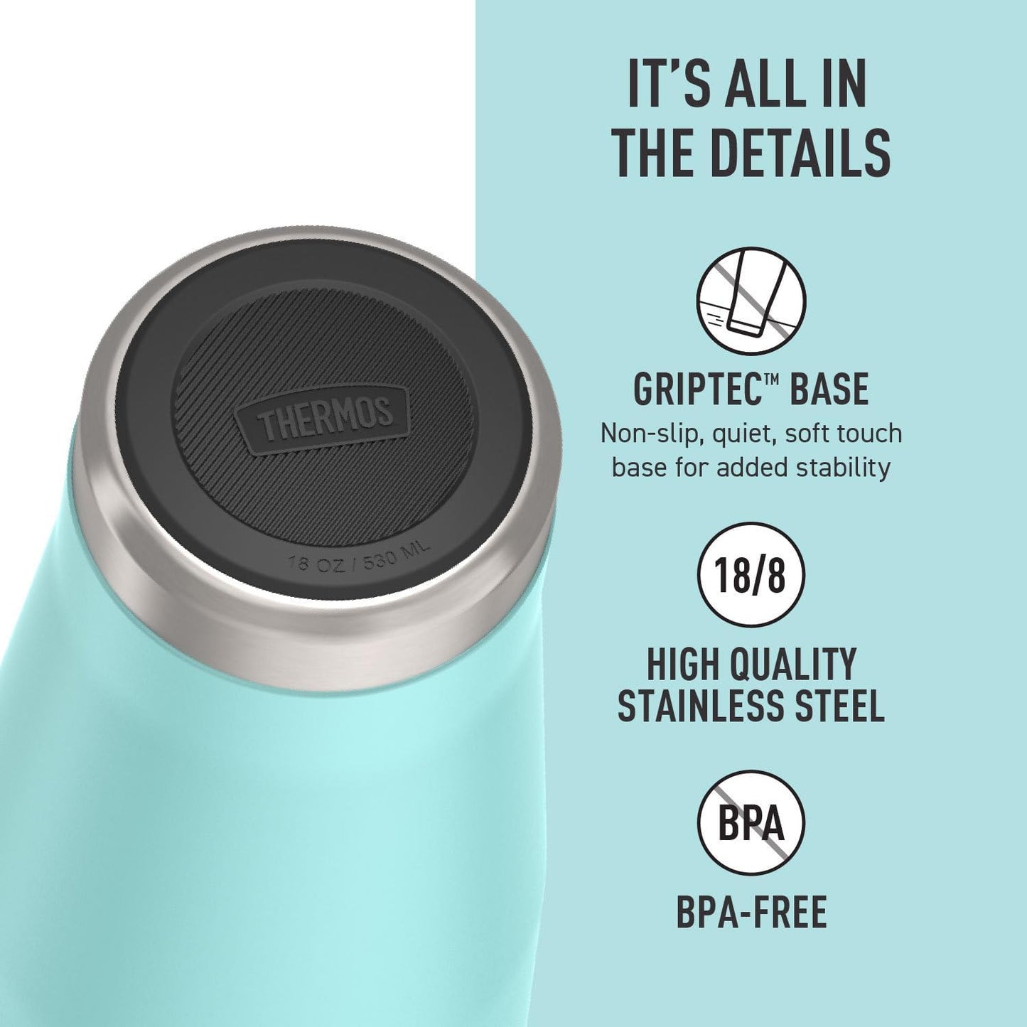 Icon Series 24oz Stainless Steel Tumbler with Slide Lock Lid, Leakproof, Fits Cupholder, Dishwasher Safe, Griptec™ Non‑Slip Base, Keeps Drinks Hot 6 Hrs/Cold 22 Hrs, Mystic Navy