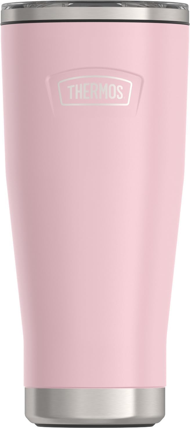 Icon Series 24oz Stainless Steel Tumbler with Slide Lock Lid, Leakproof, Fits Cupholder, Dishwasher Safe, Griptec™ Non‑Slip Base, Keeps Drinks Hot 6 Hrs/Cold 22 Hrs, Mystic Navy