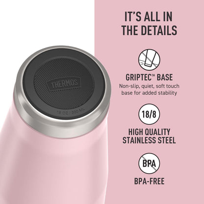 Icon Series 24oz Stainless Steel Tumbler with Slide Lock Lid, Leakproof, Fits Cupholder, Dishwasher Safe, Griptec™ Non‑Slip Base, Keeps Drinks Hot 6 Hrs/Cold 22 Hrs, Mystic Navy