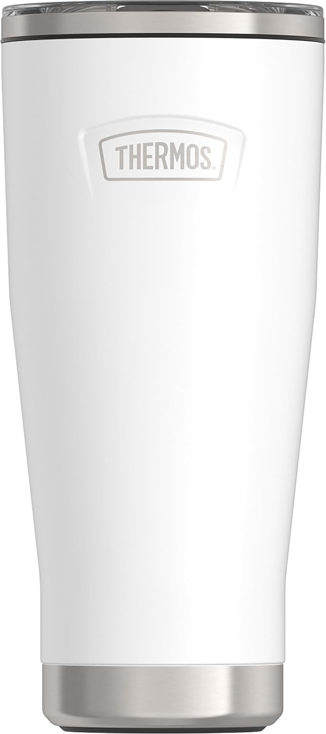 Icon Series 24oz Stainless Steel Tumbler with Slide Lock Lid, Leakproof, Fits Cupholder, Dishwasher Safe, Griptec™ Non‑Slip Base, Keeps Drinks Hot 6 Hrs/Cold 22 Hrs, Mystic Navy