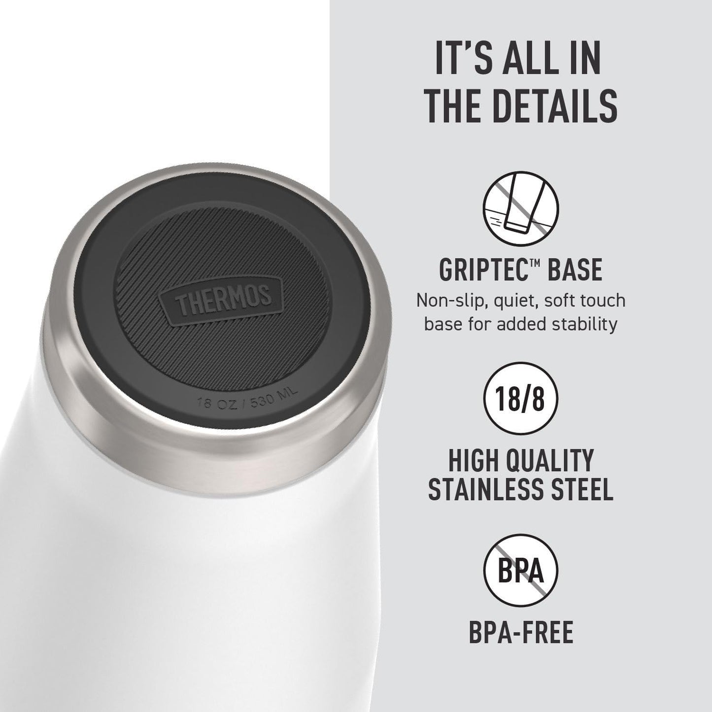 Icon Series 24oz Stainless Steel Tumbler with Slide Lock Lid, Leakproof, Fits Cupholder, Dishwasher Safe, Griptec™ Non‑Slip Base, Keeps Drinks Hot 6 Hrs/Cold 22 Hrs, Mystic Navy
