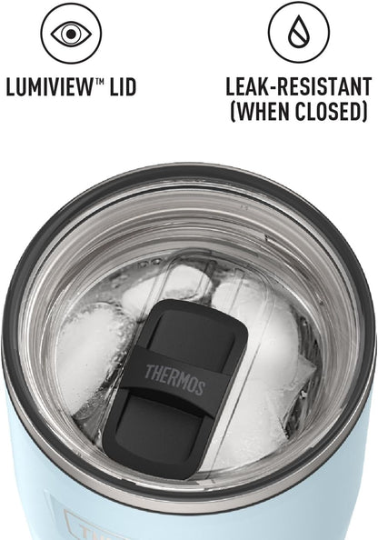 Icon Series 24oz Stainless Steel Tumbler with Slide Lock Lid, Leakproof, Fits Cupholder, Dishwasher Safe, Griptec™ Non‑Slip Base, Keeps Drinks Hot 6 Hrs/Cold 22 Hrs, Mystic Navy