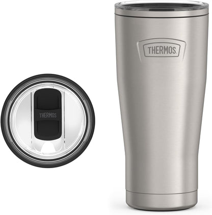 Icon Series 24oz Stainless Steel Tumbler with Slide Lock Lid, Leakproof, Fits Cupholder, Dishwasher Safe, Griptec™ Non‑Slip Base, Keeps Drinks Hot 6 Hrs/Cold 22 Hrs, Mystic Navy