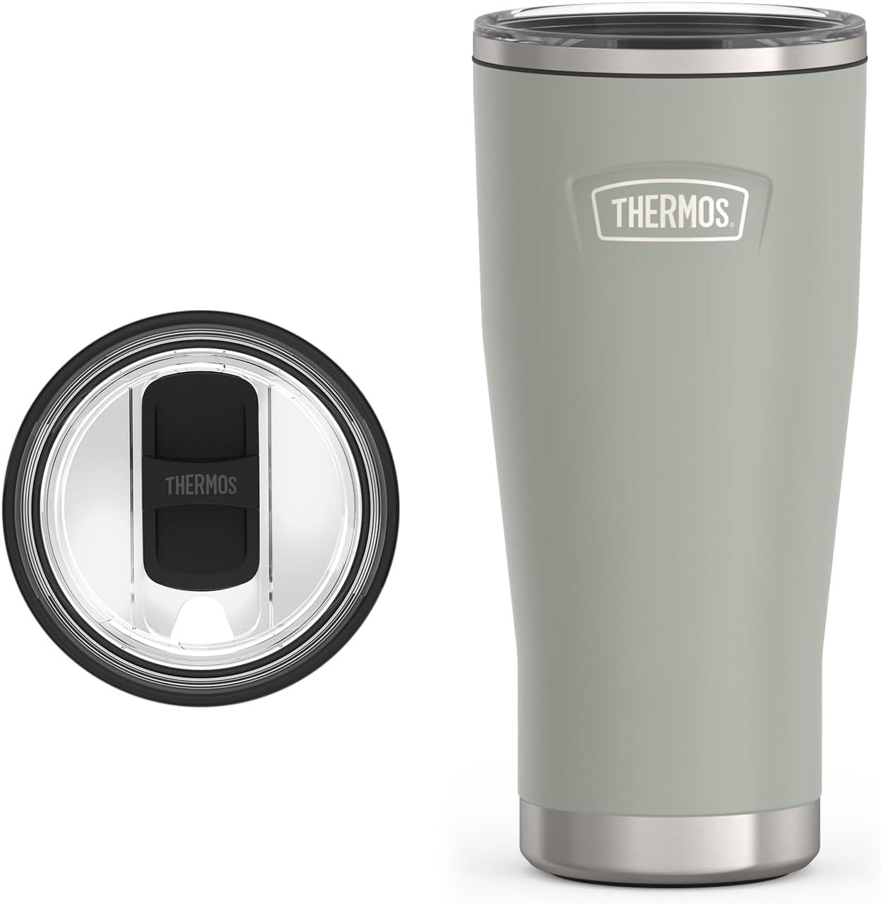 Icon Series 24oz Stainless Steel Tumbler with Slide Lock Lid, Leakproof, Fits Cupholder, Dishwasher Safe, Griptec™ Non‑Slip Base, Keeps Drinks Hot 6 Hrs/Cold 22 Hrs, Mystic Navy