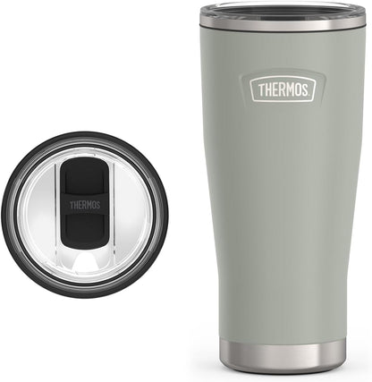 Icon Series 24oz Stainless Steel Tumbler with Slide Lock Lid, Leakproof, Fits Cupholder, Dishwasher Safe, Griptec™ Non‑Slip Base, Keeps Drinks Hot 6 Hrs/Cold 22 Hrs, Mystic Navy