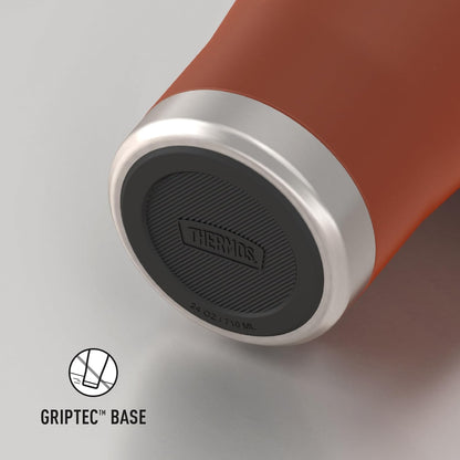 Icon Series 24oz Stainless Steel Tumbler with Slide Lock Lid, Leakproof, Fits Cupholder, Dishwasher Safe, Griptec™ Non‑Slip Base, Keeps Drinks Hot 6 Hrs/Cold 22 Hrs, Mystic Navy