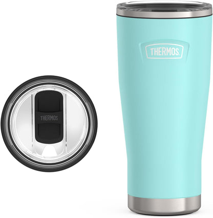 Icon Series 24oz Stainless Steel Tumbler with Slide Lock Lid, Leakproof, Fits Cupholder, Dishwasher Safe, Griptec™ Non‑Slip Base, Keeps Drinks Hot 6 Hrs/Cold 22 Hrs, Mystic Navy