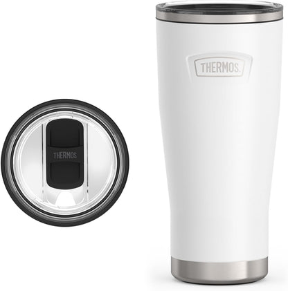 Icon Series 24oz Stainless Steel Tumbler with Slide Lock Lid, Leakproof, Fits Cupholder, Dishwasher Safe, Griptec™ Non‑Slip Base, Keeps Drinks Hot 6 Hrs/Cold 22 Hrs, Mystic Navy
