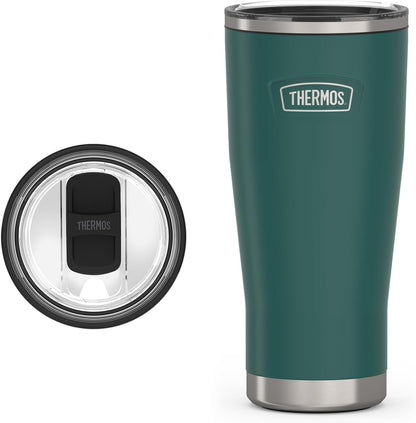 Icon Series 24oz Stainless Steel Tumbler with Slide Lock Lid, Leakproof, Fits Cupholder, Dishwasher Safe, Griptec™ Non‑Slip Base, Keeps Drinks Hot 6 Hrs/Cold 22 Hrs, Mystic Navy