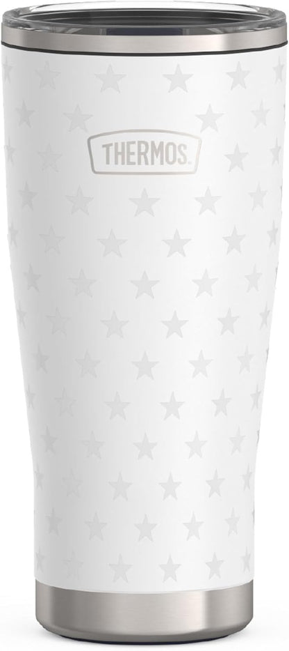 Icon Series 24oz Stainless Steel Tumbler with Slide Lock Lid, Leakproof, Fits Cupholder, Dishwasher Safe, Griptec™ Non‑Slip Base, Keeps Drinks Hot 6 Hrs/Cold 22 Hrs, Mystic Navy